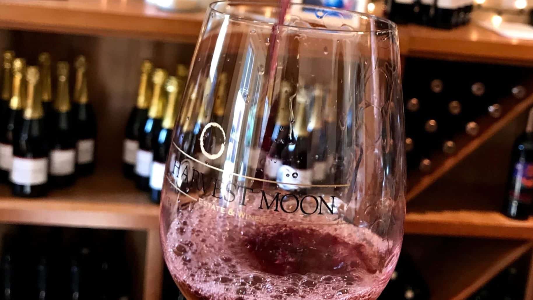 Pouring Harvest Moon Wine