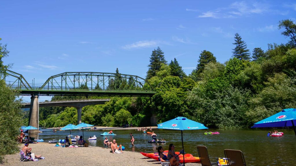 Johnsons Beach on the Russian River